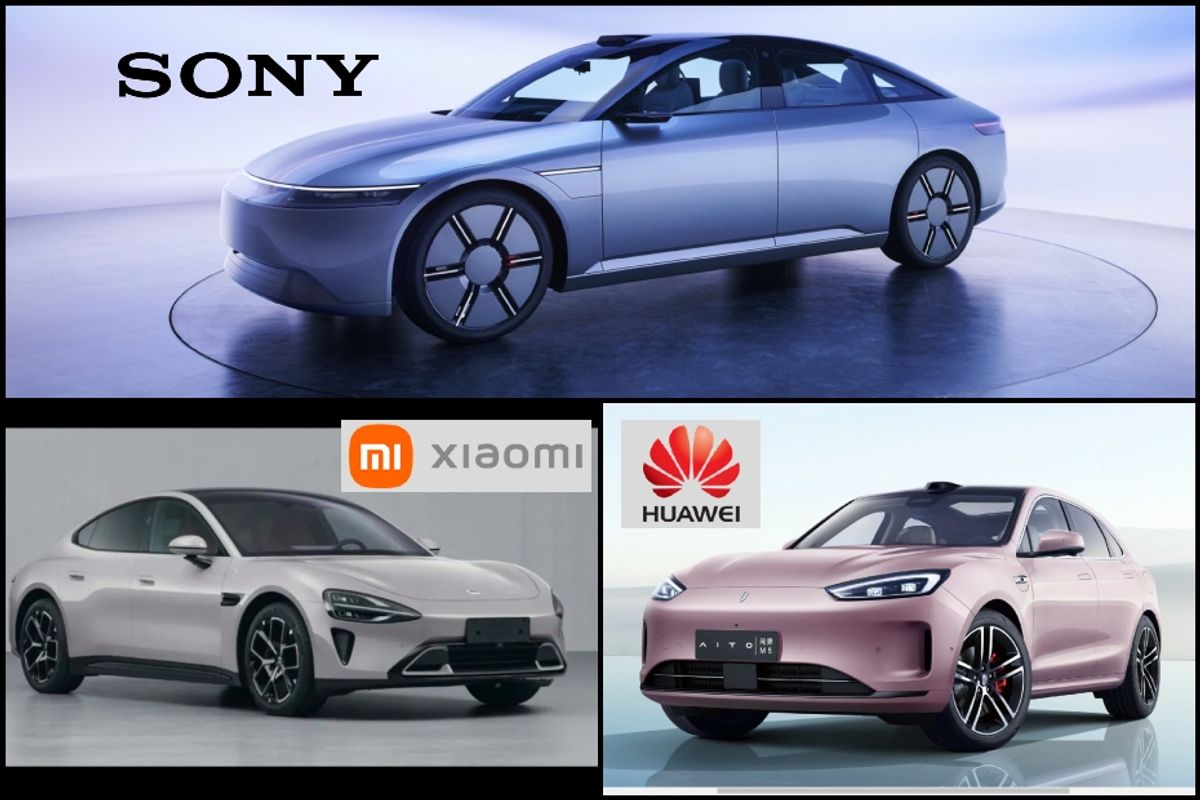 Xiaomi EV, Huawei EV, Sony EV
