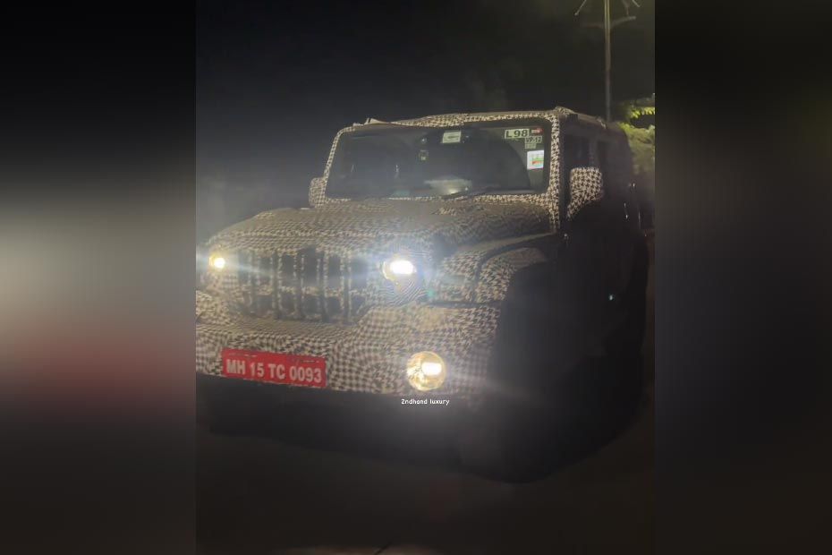 5-door Mahindra Thar headlights and fog lamps