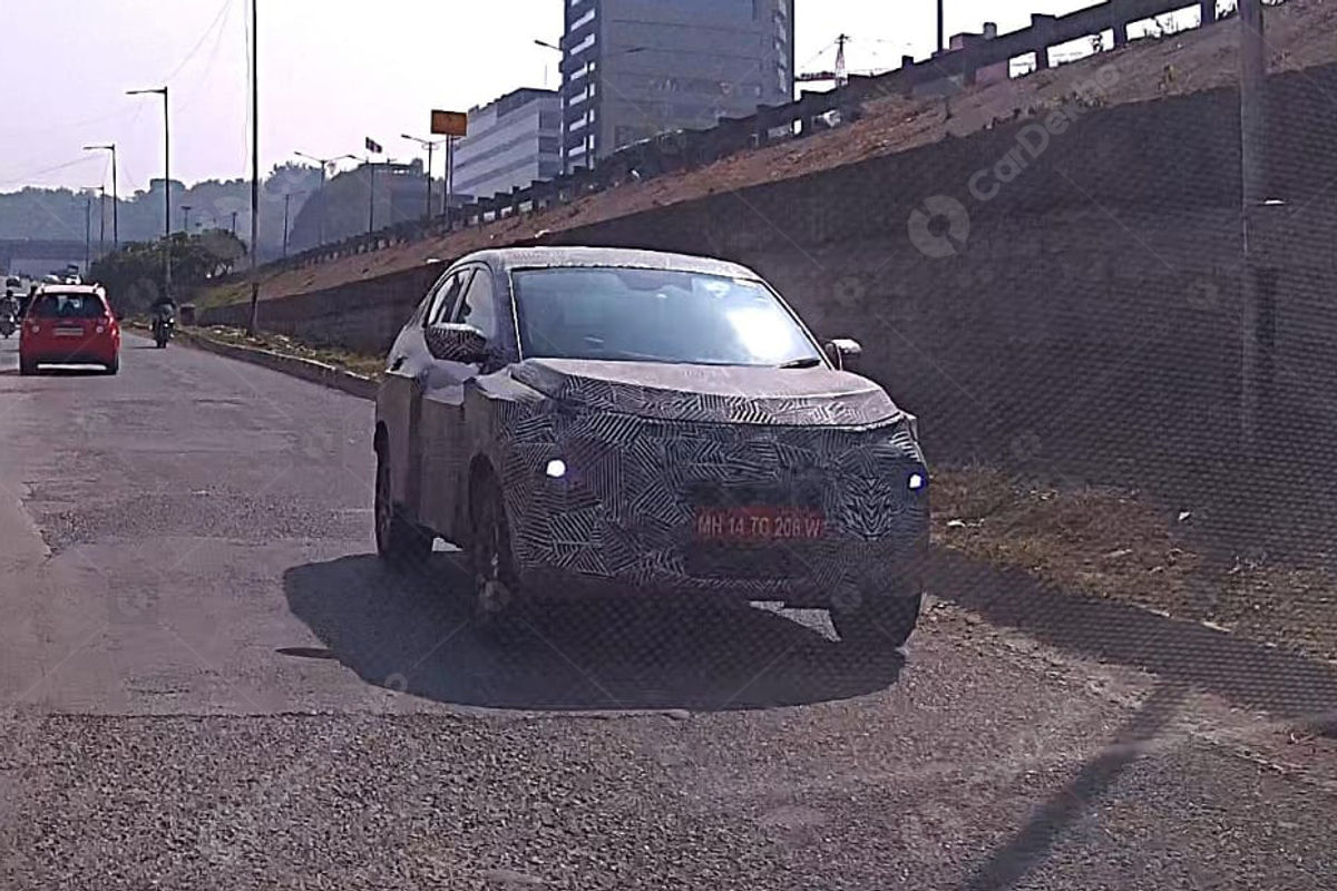 Tata Curvv spied with ADAS