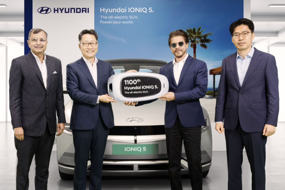 Shah Rukh Taking Delivery of Ioniq 5