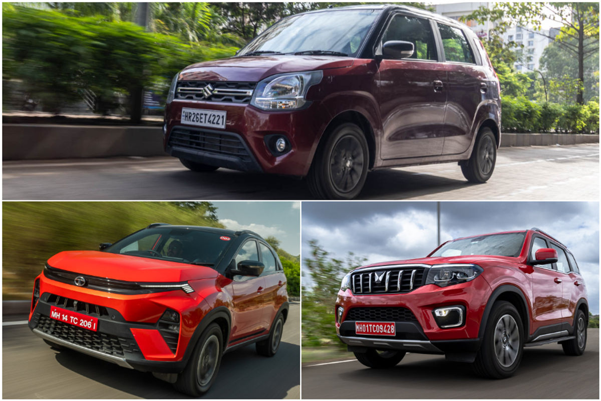 Maruti Wagon R, Tata nexon and Mahindra Scorpio