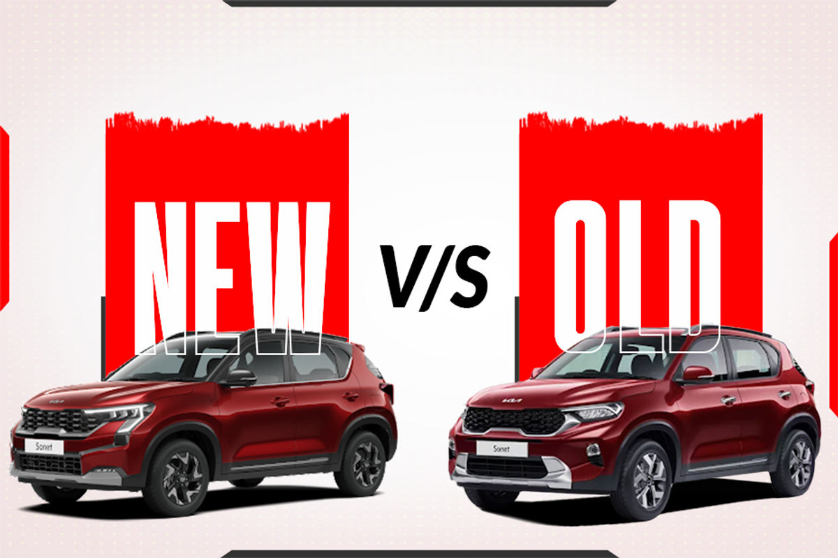 Kia Sonet new vs old Kia Sonet new vs old