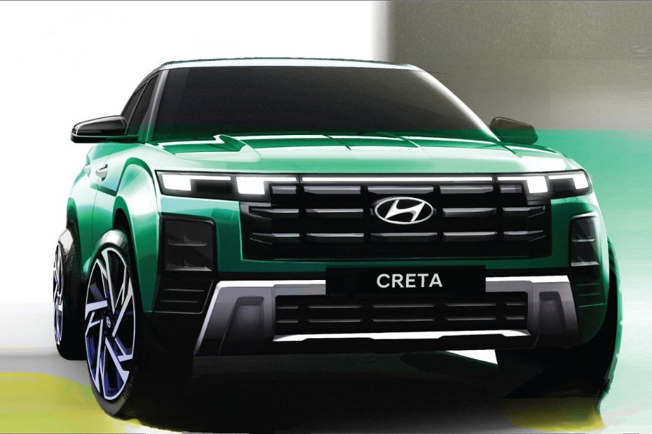 Hyundai Creta 2024 Front Sketch Hyundai Creta 2024 Front Sketch