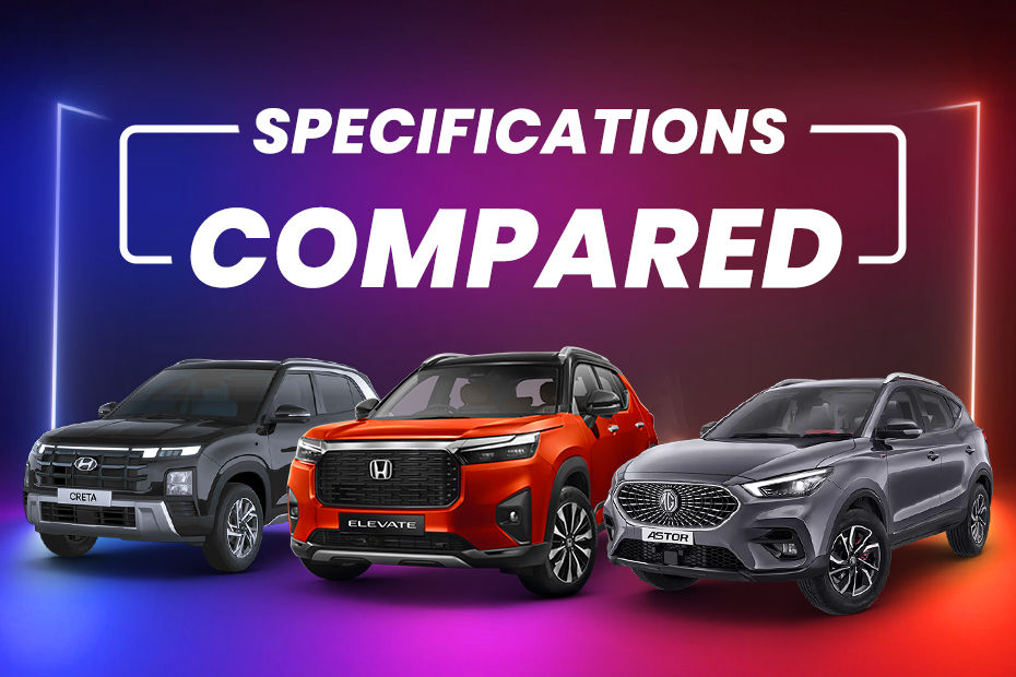 2024 Hyundai Creta vs Skoda Kushaq vs Volkswagen Taigun vs Honda Elevate vs MG Astor vs Citroen C3 Aircross specification comparison