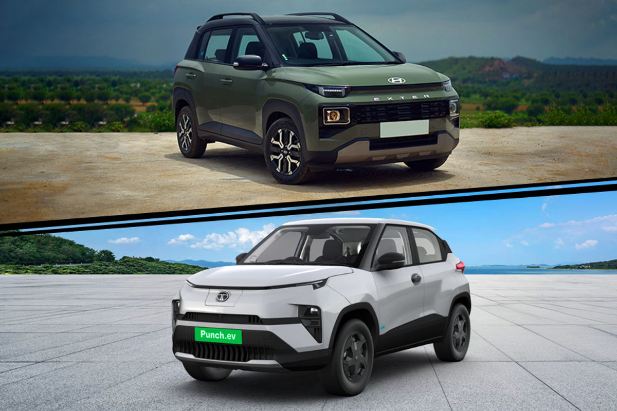Top-spec Hyundai Exter vs Base-spec Tata Punch EV Top-spec Hyundai Exter vs Base-spec Tata Punch EV