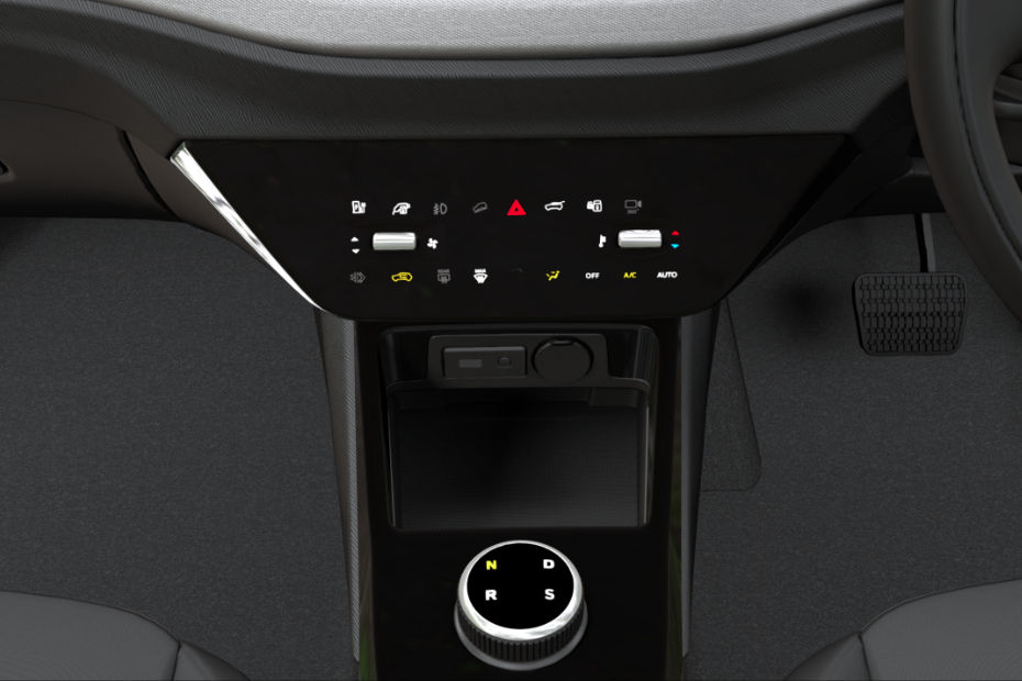 Base-spec Tata Punch EV Climate Control Panel Base-spec Tata Punch EV Climate Control Panel