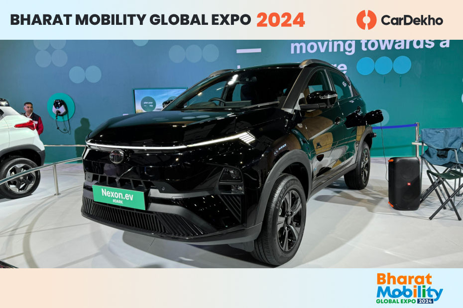 Tata Nexon EV Dark Edition At The 2024 Bharat Mobility Expo