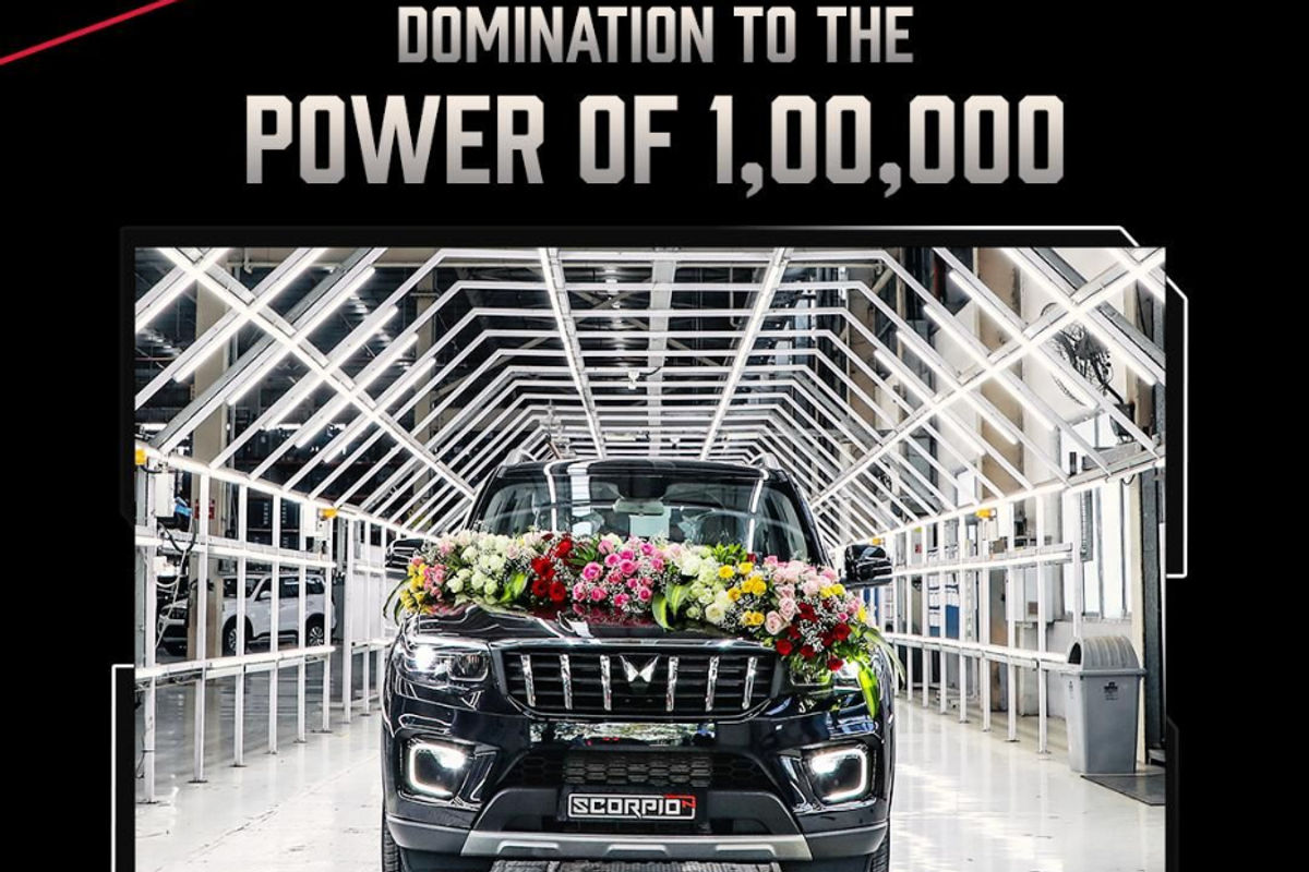 Mahindra Scorpio N 1 Lakh Units Production