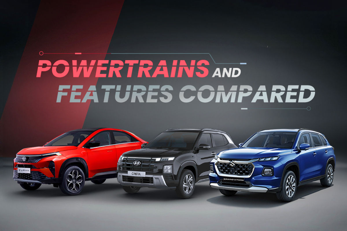 Tata Curvv vs Hyundai Creta vs Maruti Grand Vitara: specification comparison