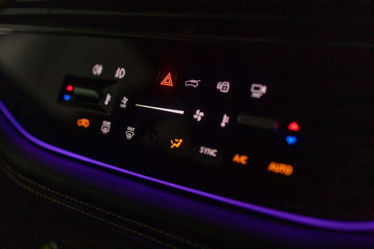 Tata Harrier Climate Control Panel