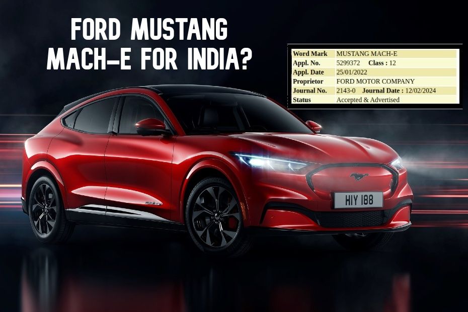 Ford Mustang Mach-E trademarked in India