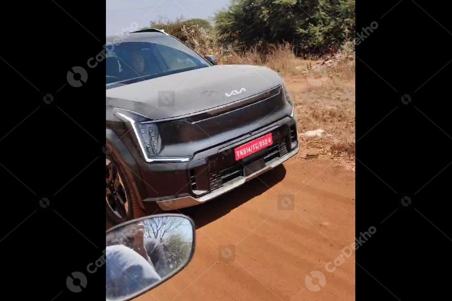 Kia EV9 Front Spy shot Kia EV9 Front Spy shot