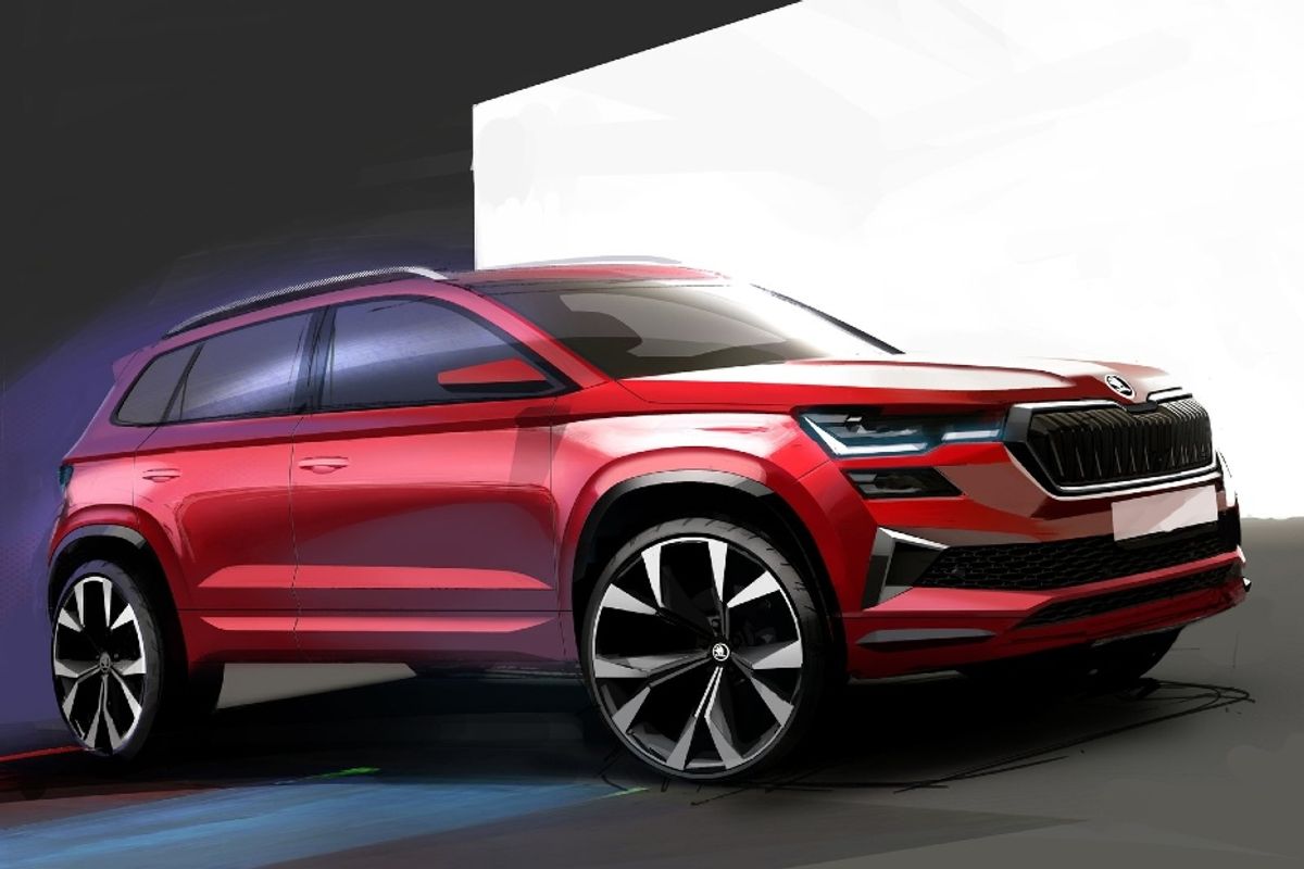 Skoda SUV sketch design Skoda SUV sketch design