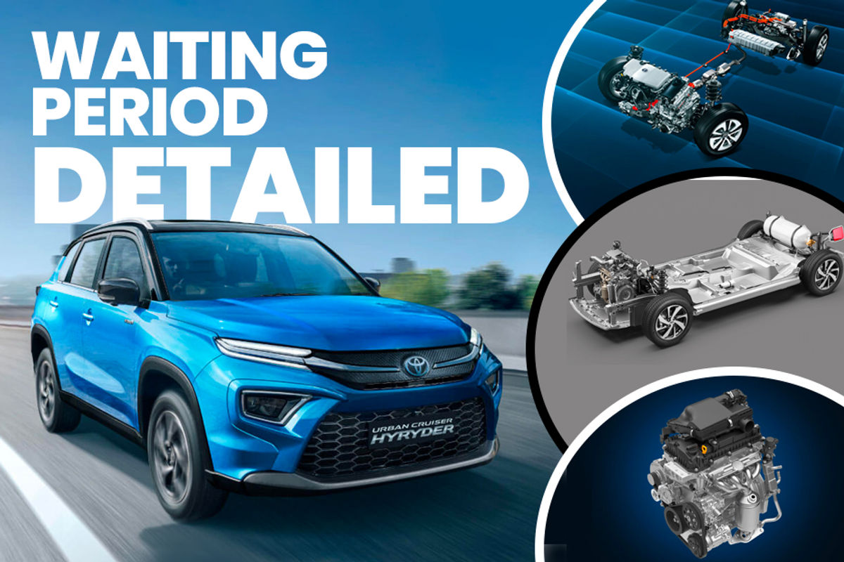 Toyota Hyryder powertrain-wise waiting period detailed Toyota Hyryder powertrain-wise waiting period detailed