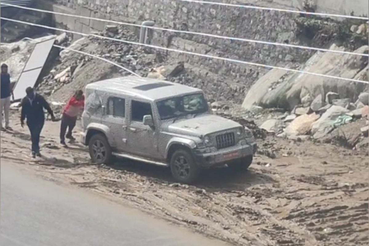 Mahindra Thar 5-door Stuck In Manali