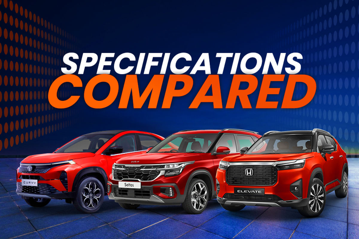 Tata Curvv vs Kia Seltos vs Honda Elevate: specifications comparison