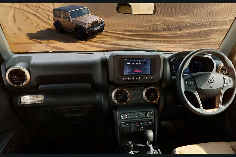 Mahindra Thar Earth Edition cabin Mahindra Thar Earth Edition cabin