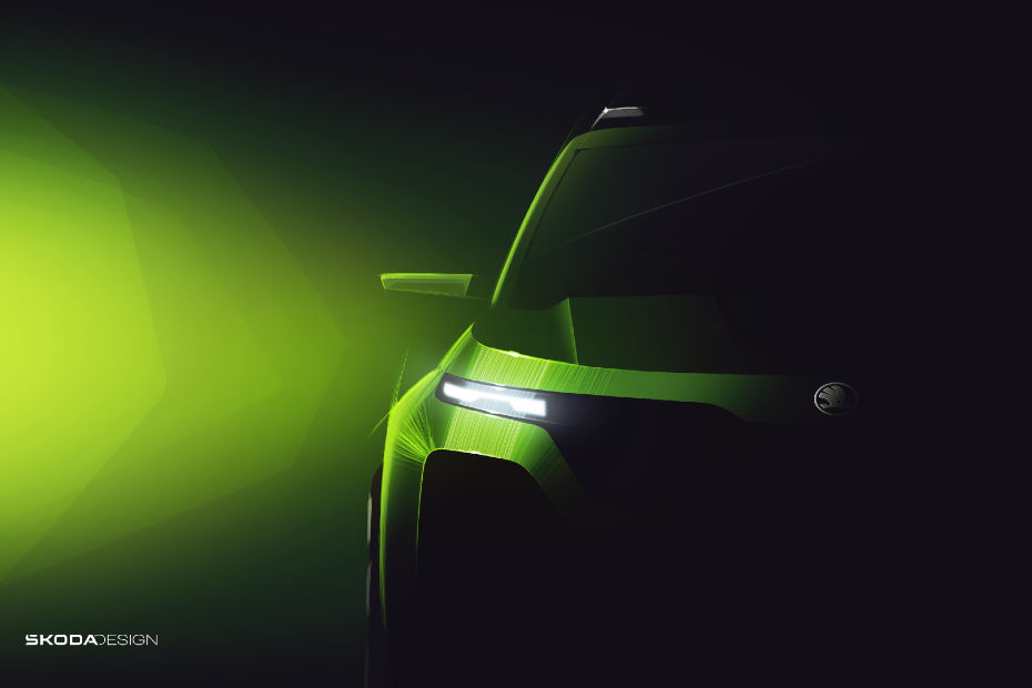 Skoda sub-4m SUV design sketch teaser Skoda sub-4m SUV design sketch teaser