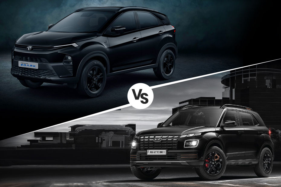 Tata Nexon Dark vs Hyundai Venue Knight Edition