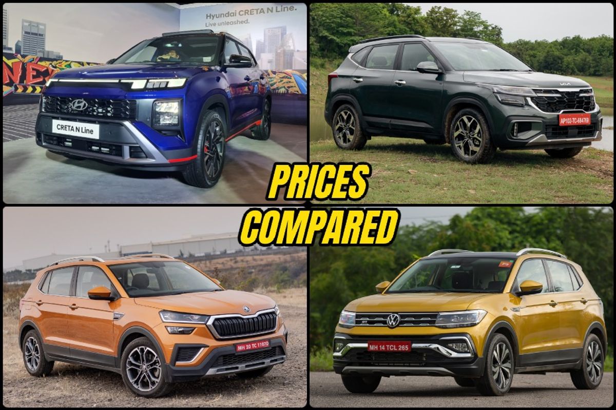 Creta N Line vs Kushaq vs Taigun GT vs Seltos