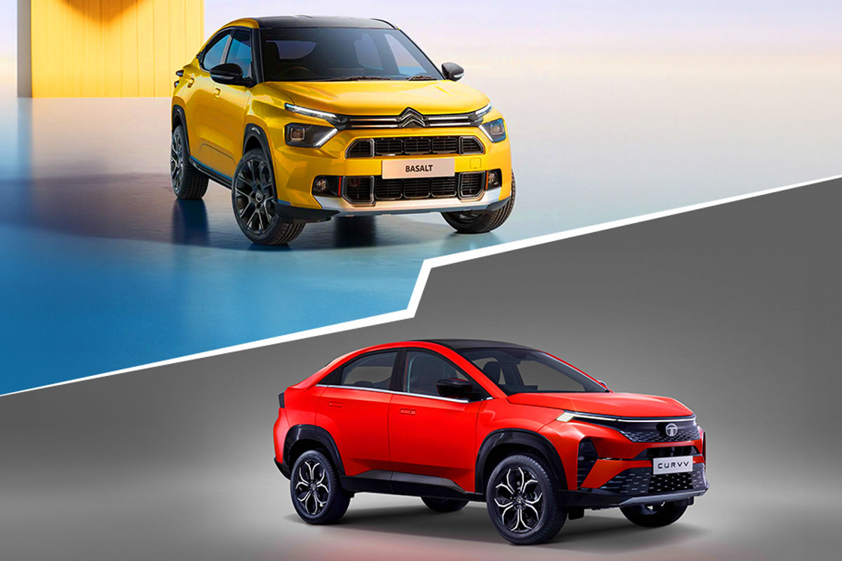 Citroen Basalt Vision and Tata Curvv exterior design detailed in images