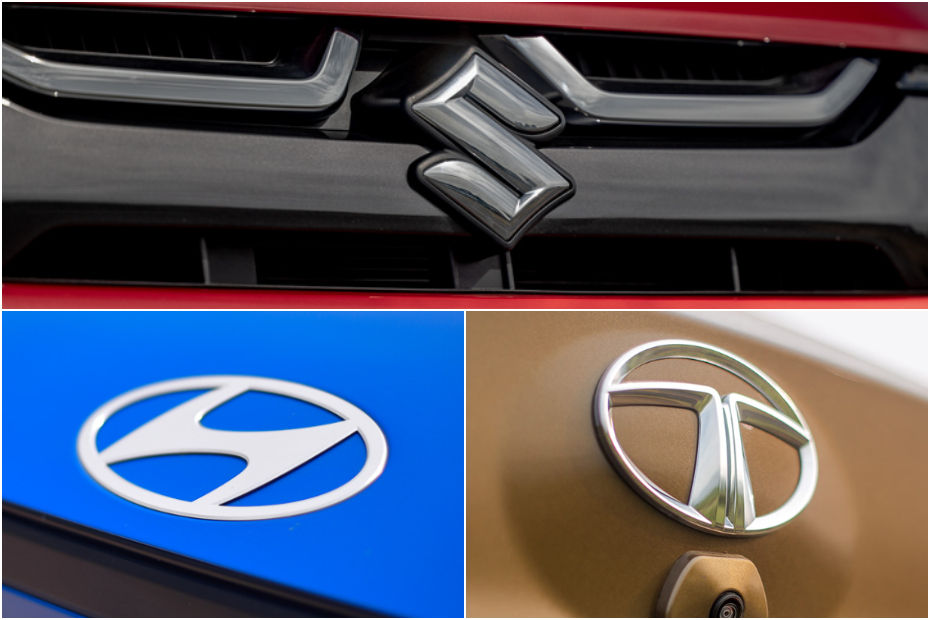 Maruti Suzuki, Tata, and Hyundai logo