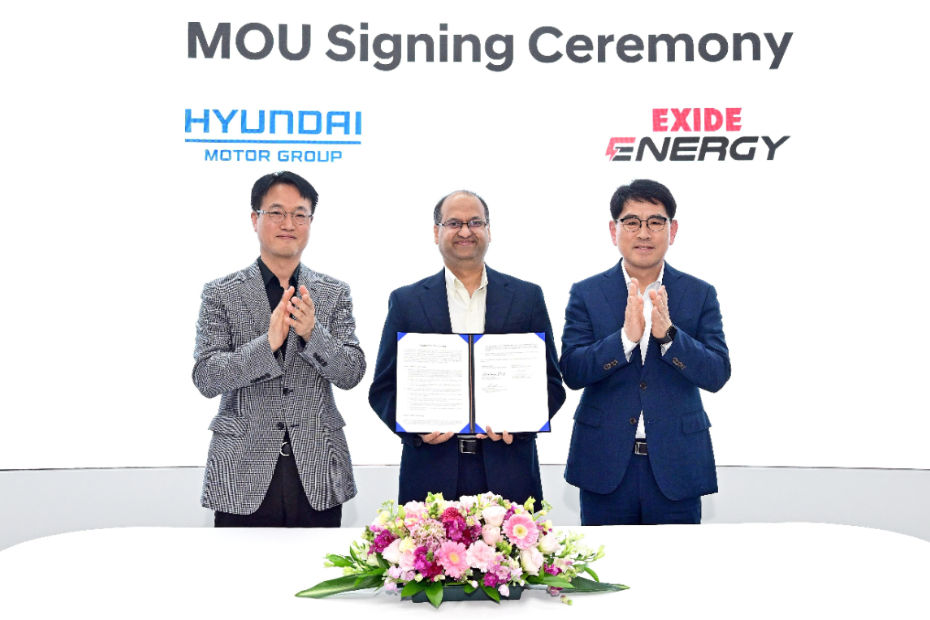 Hyundai-Kia Sign MoU With Exide Energy
