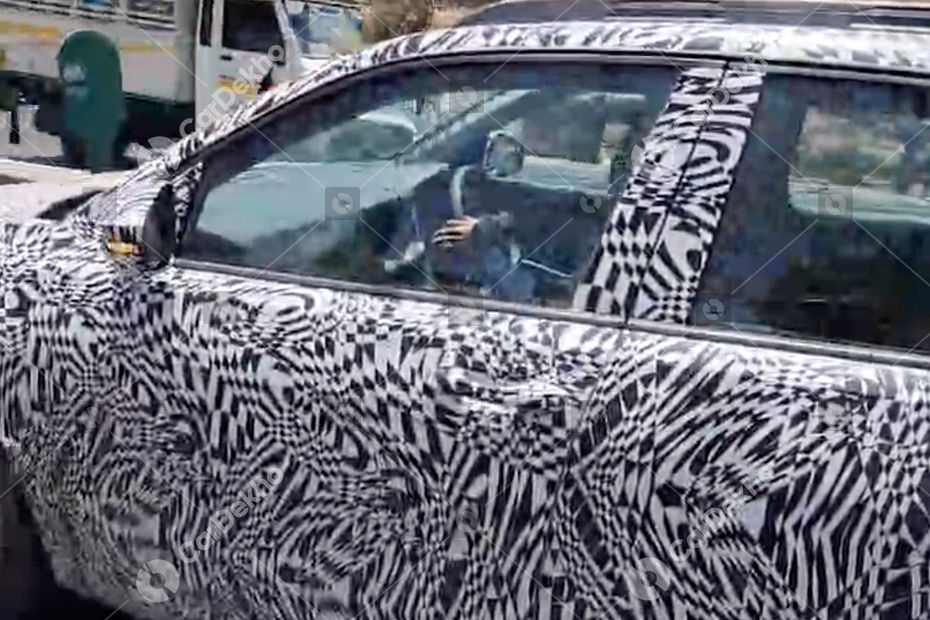 Skoda sub-4m SUV cabin spied Skoda sub-4m SUV cabin spied