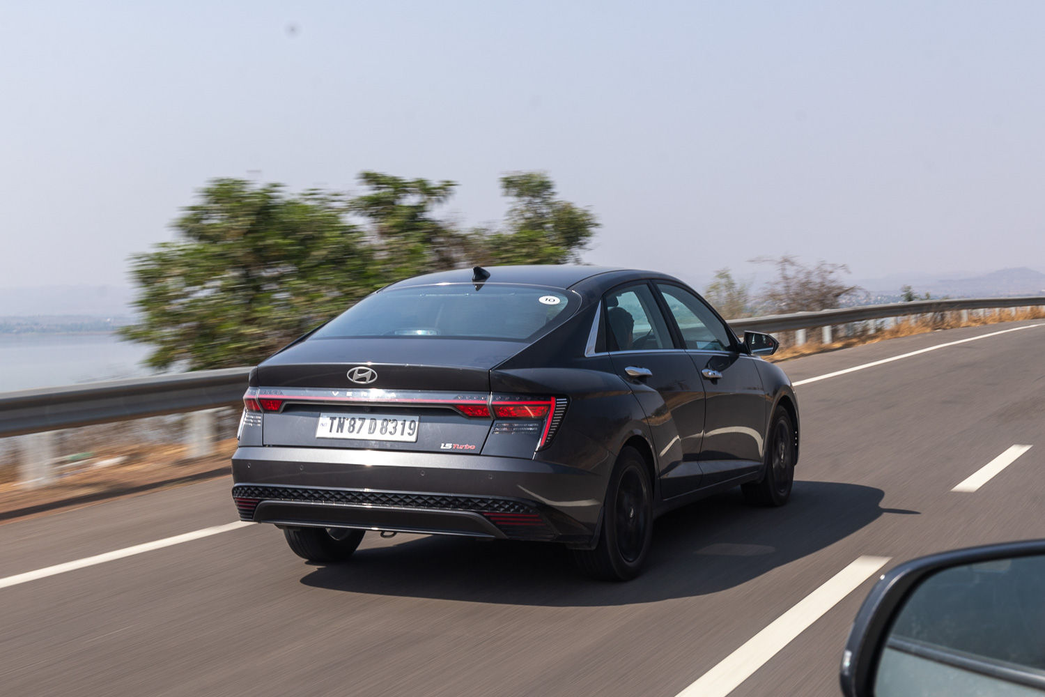 Hyundai Verna driving rear
