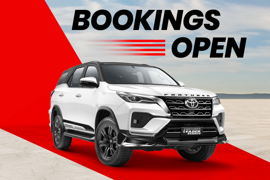 Toyota Fortuner Leader Edition Bookings Open