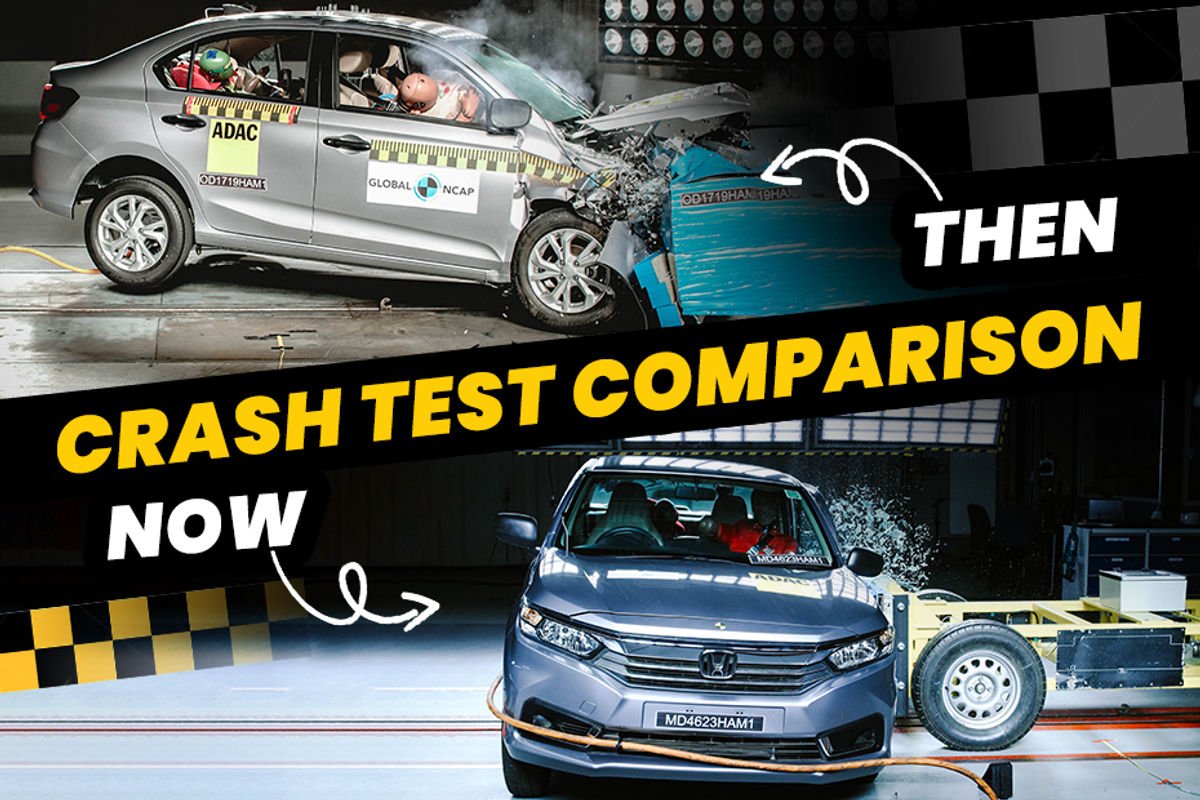 Honda Amaze Crash Test: 2019 vs 2024