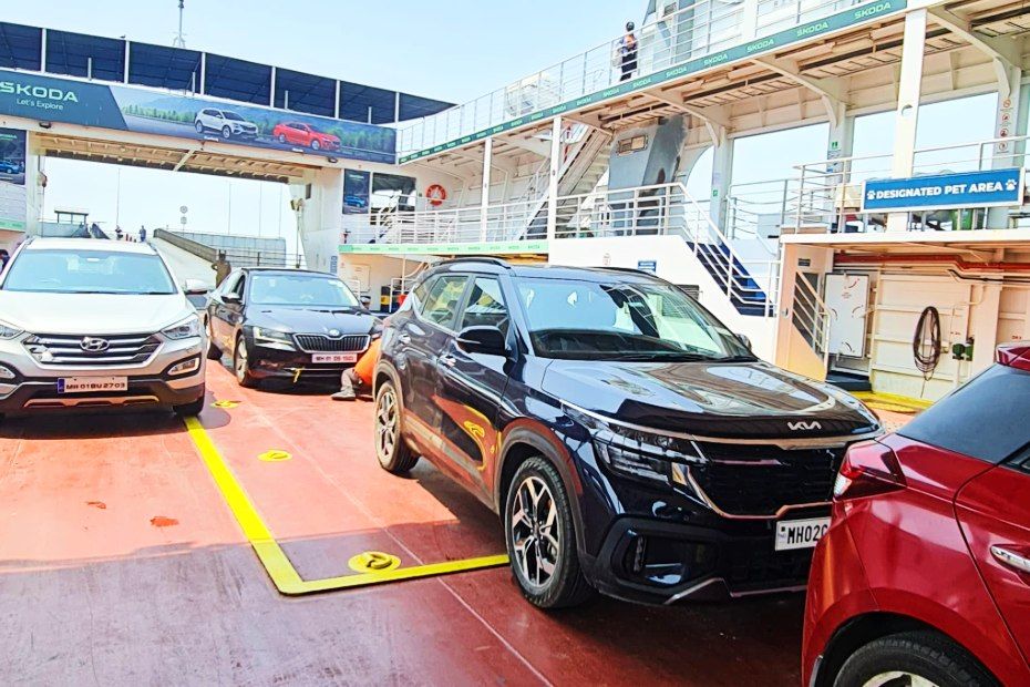 2023 Seltos on a ferry