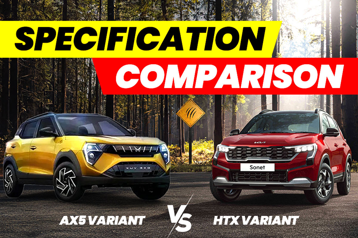 Mahindra XUV 3XO AX5 vs Kia Sonet HTX