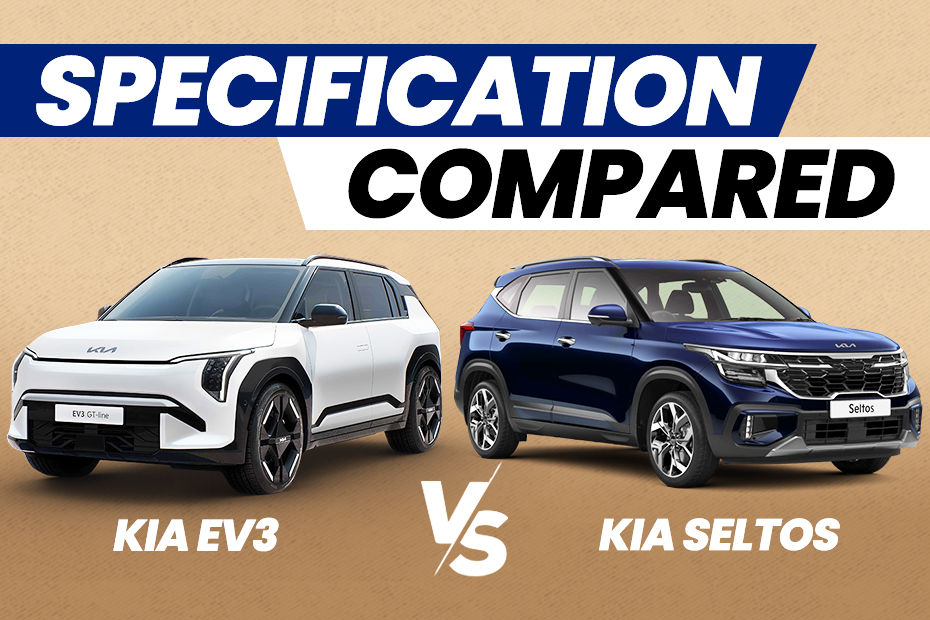 Kia EV3 vs Kia Seltos specifications compared