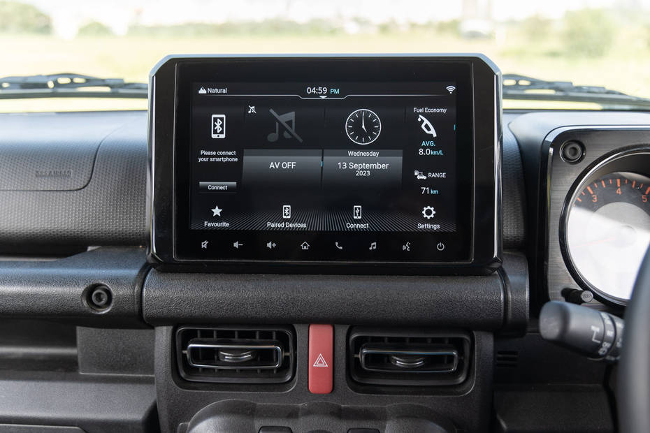 Maruti Jimny 9-inch touchscreen