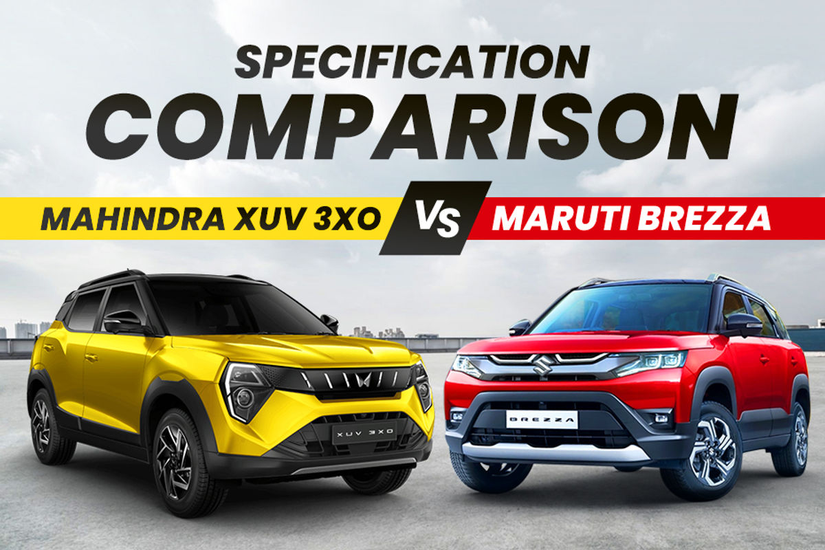 Mahindra XUV 3XXO vs Maruti Brezza Specifications Comparision