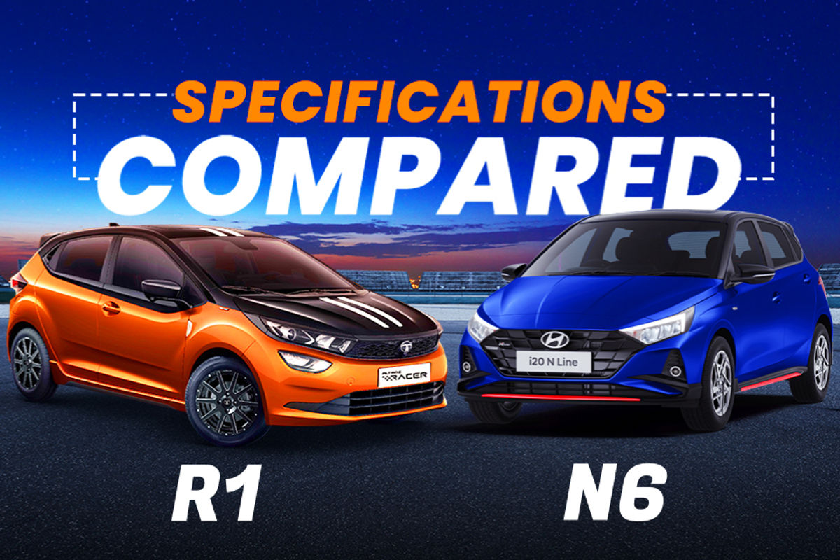 Tata Altroz Racer R1 vs Hyundai i20 N Line N6 Tata Altroz Racer R1 vs Hyundai i20 N Line N6