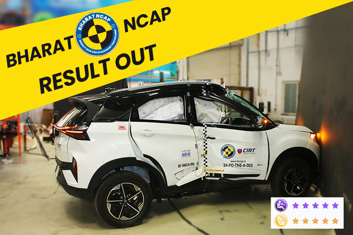 Tata Nexon EV at Bharat NCAP Tata Nexon EV at Bharat NCAP