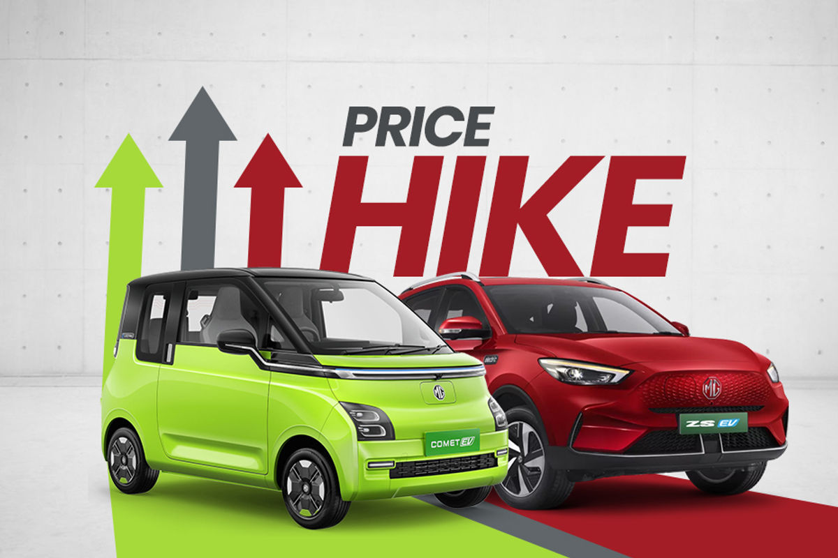 MG Comet EV and ZS EV prices hiked