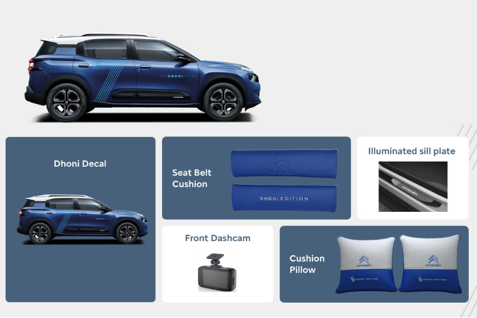 Citroen C3 Aircross Dhoni Edition Accessories