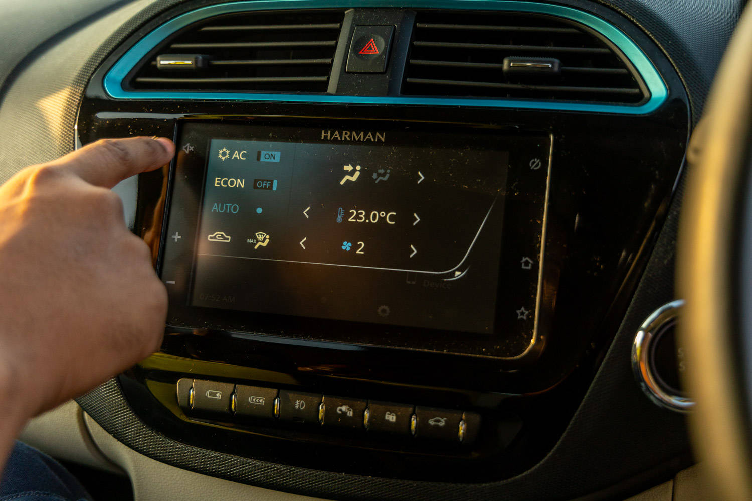 Tata Tiago EV touchscreen