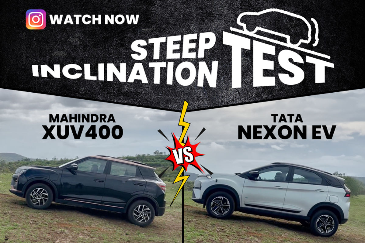 Mahindra XUV400 and Tata Nexon EV: Hill-hold Assist Test Mahindra XUV400 and Tata Nexon EV: Hill-hold Assist Test