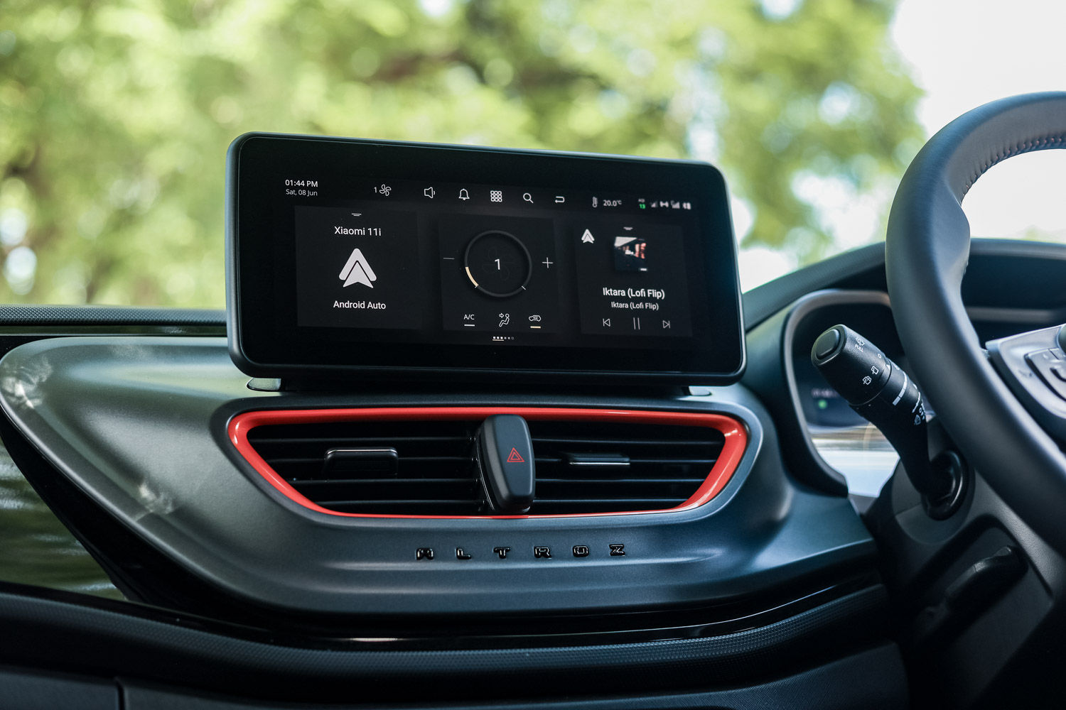Tata Altroz Racer 10.25-inch touchscreen unit Tata Altroz Racer 10.25-inch touchscreen unit