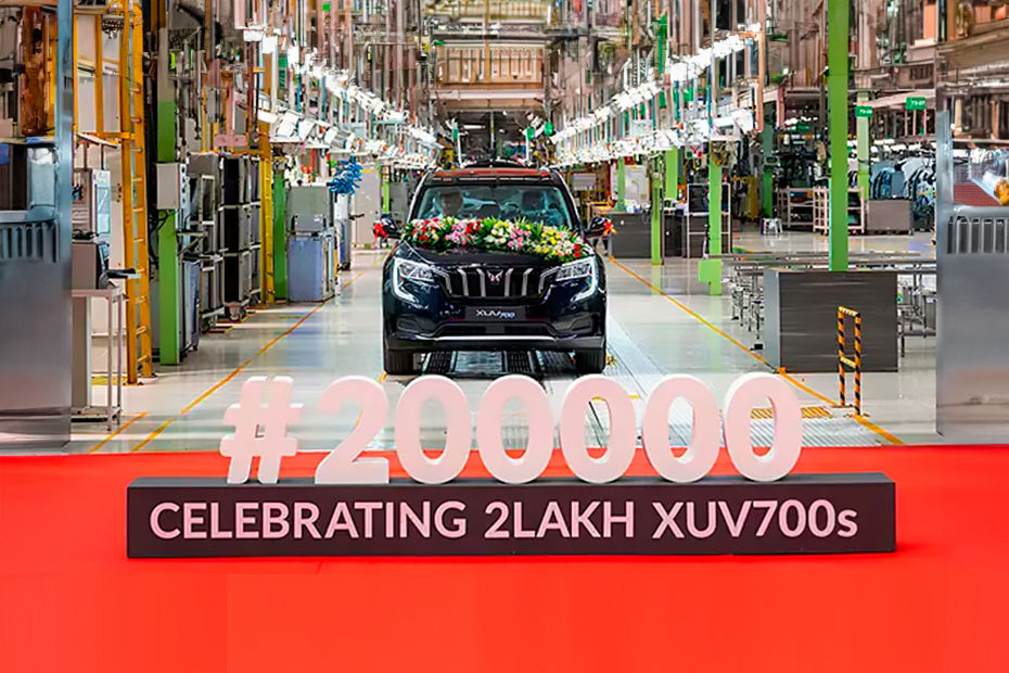 Mahindra XUV700 Crosses 2 Lakh Production Milestone Mahindra XUV700 Crosses 2 Lakh Production Milestone