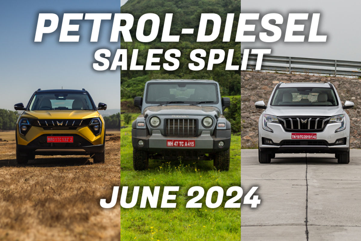 Mahindra June 2024 Petrol-Diesel Sales Split Mahindra June 2024 Petrol-Diesel Sales Split