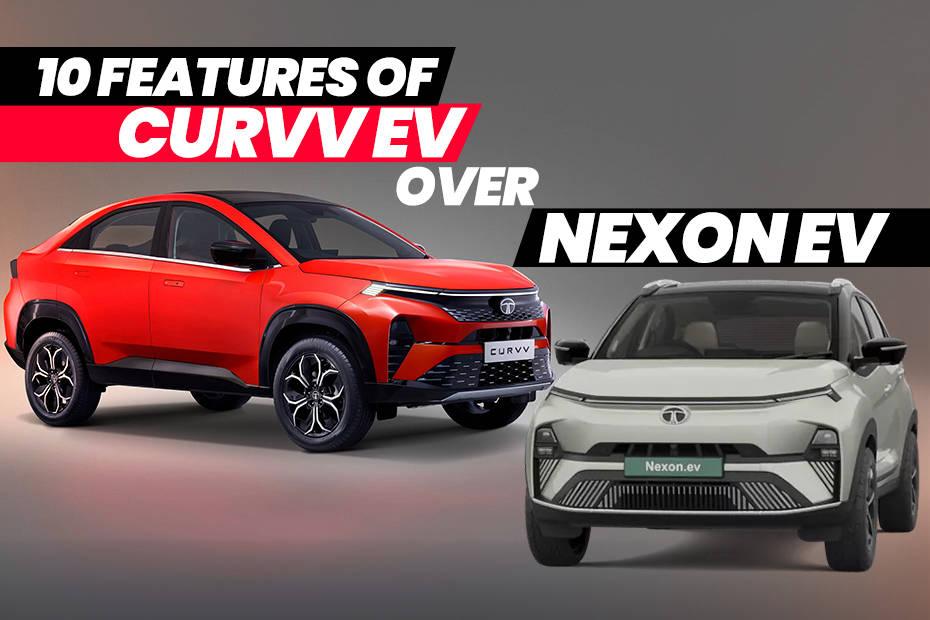 10 Features Tata Curvv gets over Nexon EV