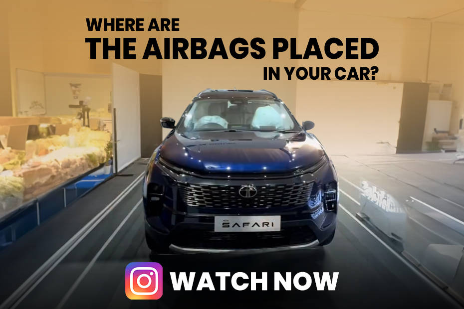 Airbag placement in a car feat. Tata Safari