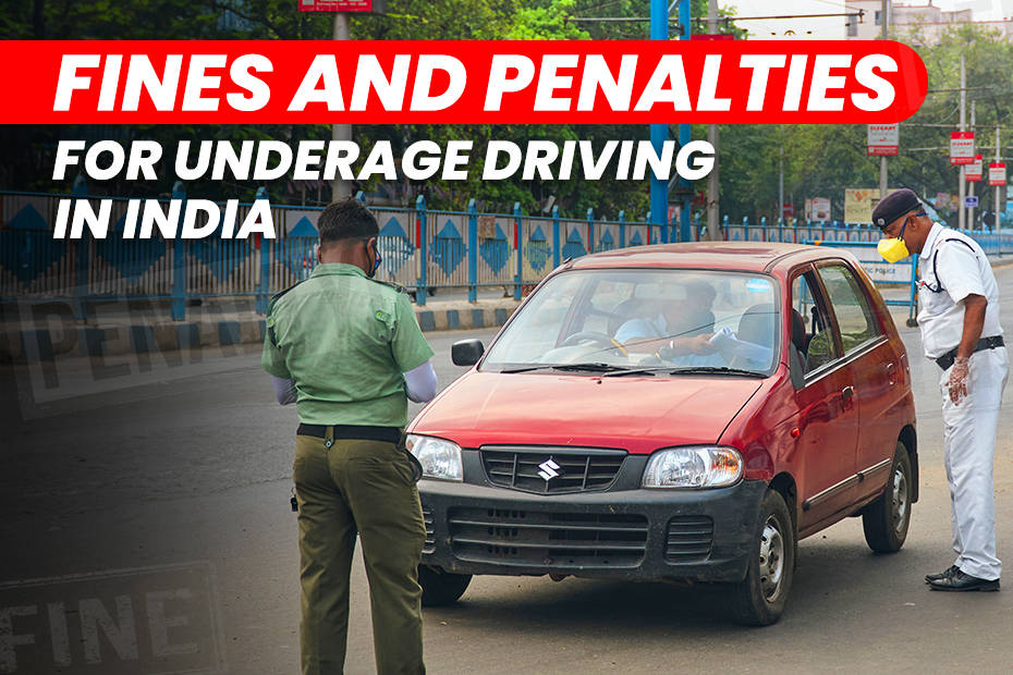 Fines and penalties for underage driving in India