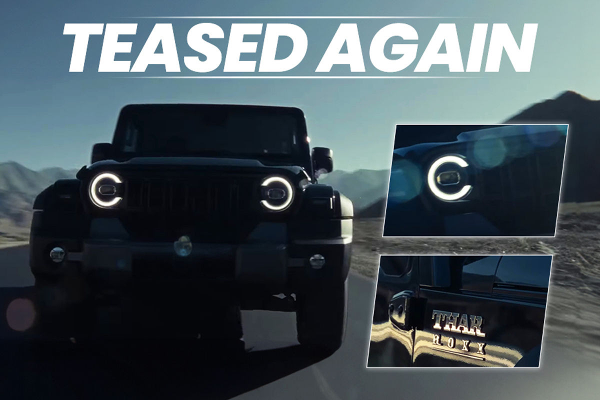 Mahindra Thar Roxx teased again Mahindra Thar Roxx teased again