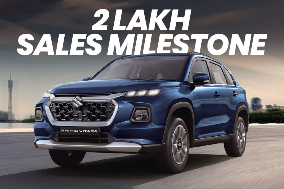 Maruti Grand Vitara Crosses 2 Lakh Sales Milestone Maruti Grand Vitara Crosses 2 Lakh Sales Milestone